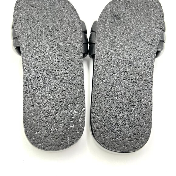Seychelles‎ Size 7 Low Key Black Leather Slip On Wide Band Slides Sandals Shoes - Picture 12 of 13